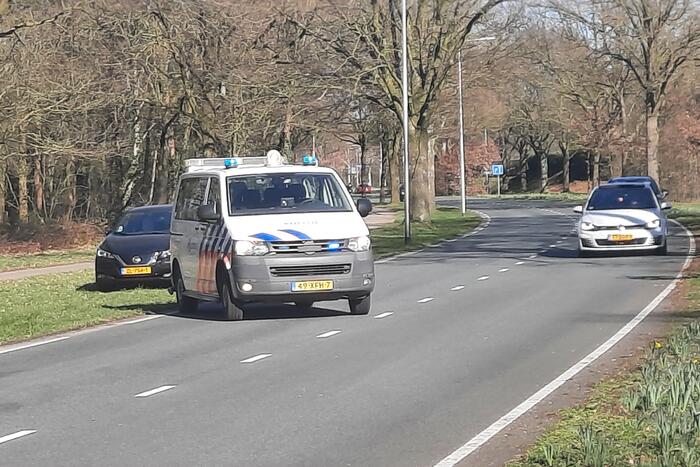 Fietser gewond bij botsing met auto