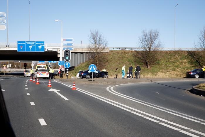 Meerdere gewonden na ongeval tussen taxi en personenauto