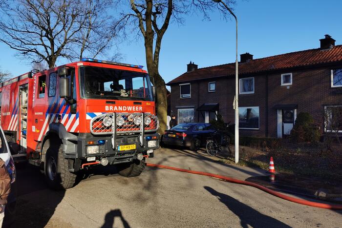 Veel rook bij brand in schuur