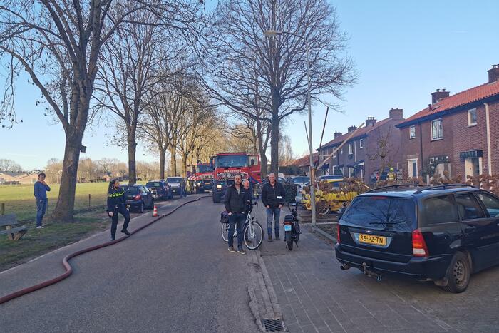 Veel rook bij brand in schuur