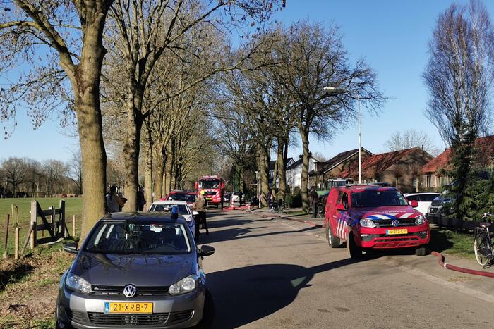 Veel rook bij brand in schuur