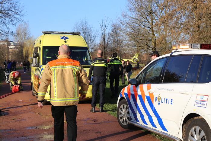 Man gewond na te water raken met scootmobiel