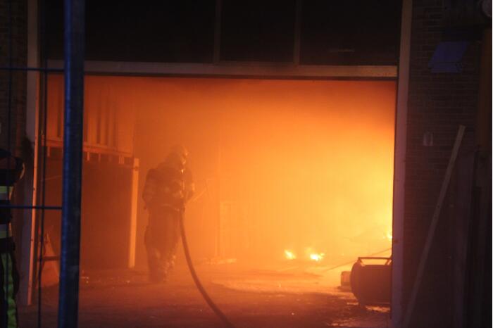 Flinke brand in leegstaand pand