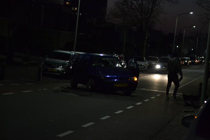 Veel schade bij frontale botsing