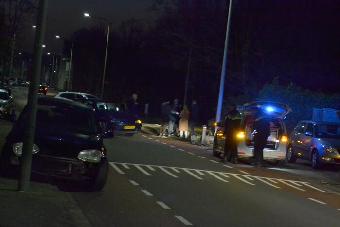 Veel schade bij frontale botsing