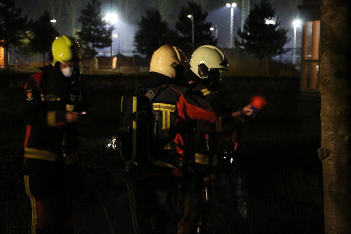 Vuurwerkresten geblust door brandweer