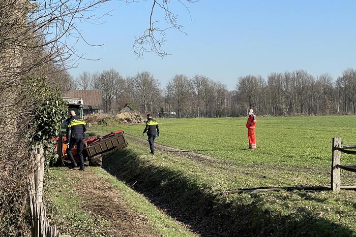 Traumahelikopter landt voor ernstig incident op boerenterrein