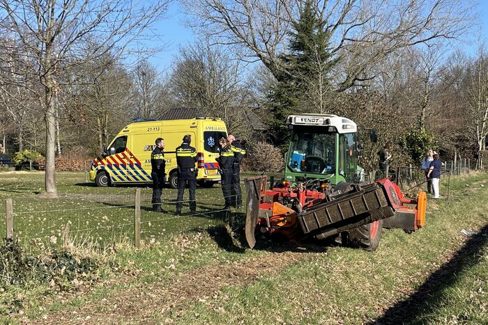 Traumahelikopter landt voor ernstig incident op boerenterrein