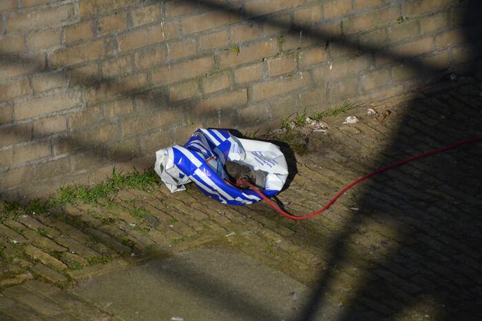 Magneetvisser haalt granaat boven water