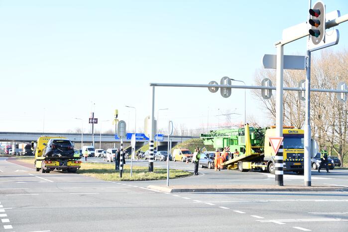Veel schade na kop-staart aanrijding