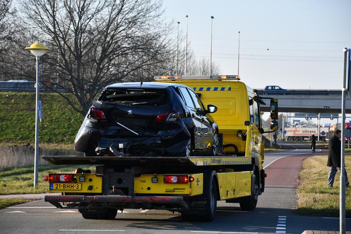 Veel schade na kop-staart aanrijding