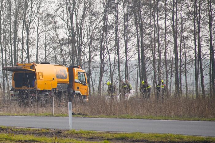 Gebied afgezet na vondst van vaten