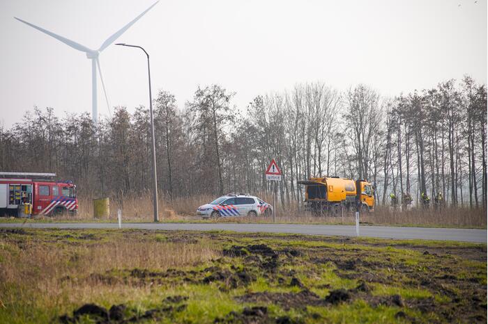 Gebied afgezet na vondst van vaten