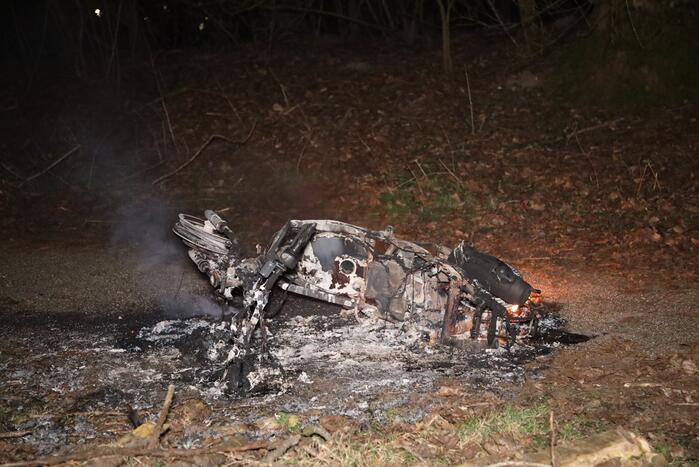 Scooter in brand gestoken