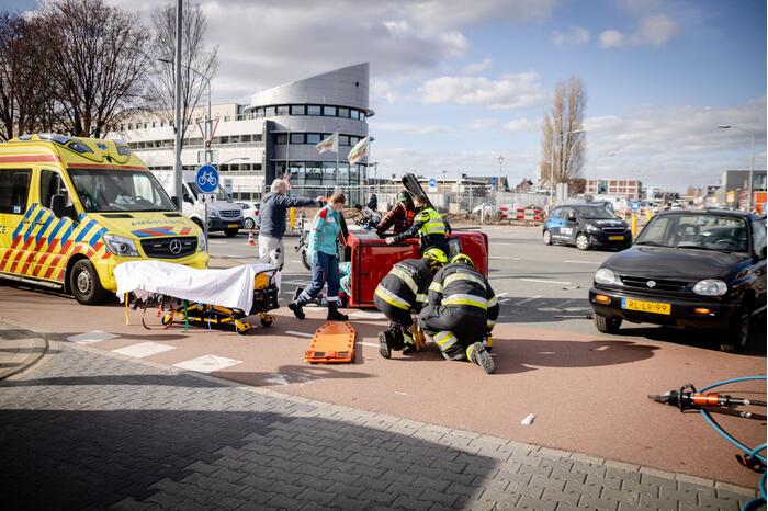 Bestuurder landt op zijn kant met Canta