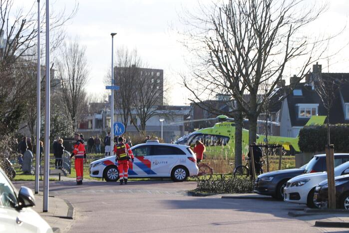 Veel bekijks bij inzet van traumahelikopter