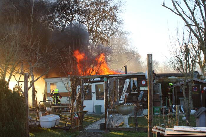 Flinke uitslaande brand in woning