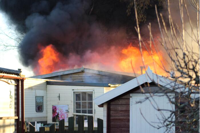Flinke uitslaande brand in woning