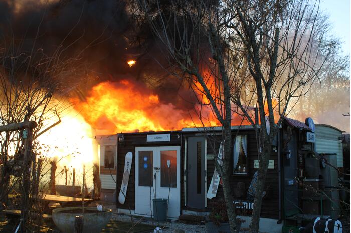 Flinke uitslaande brand in woning