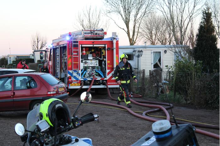 Flinke uitslaande brand in woning