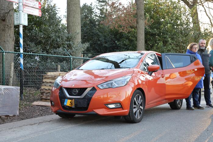 Schade bij botsing tussen meerdere voertuigen