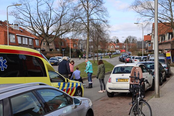 Fietser gewond bij botsing met auto