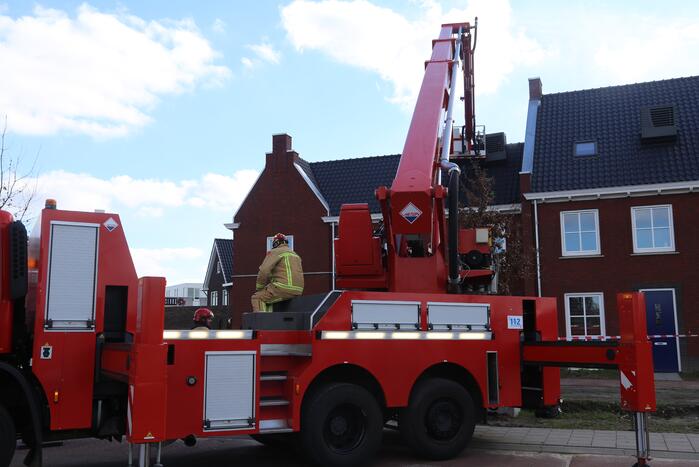 Veel rook bij brand in woning