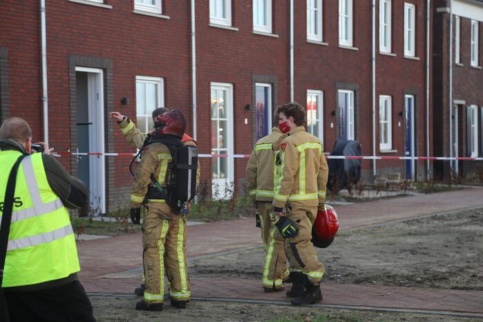 Veel rook bij brand in woning