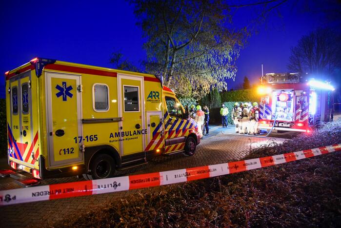 Persoon overleden bij brand in woning