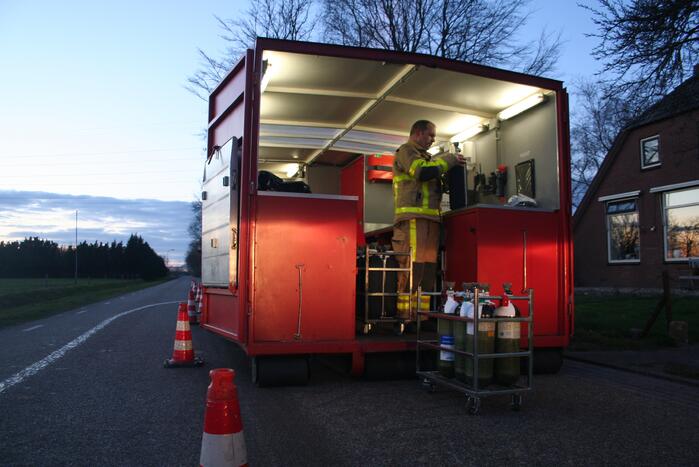 Varkens zakken door roostervloer en belanden in gierkelder