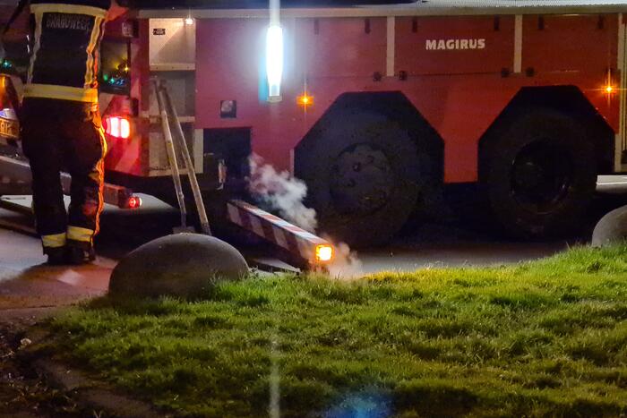 Brand in schoorsteen van woning