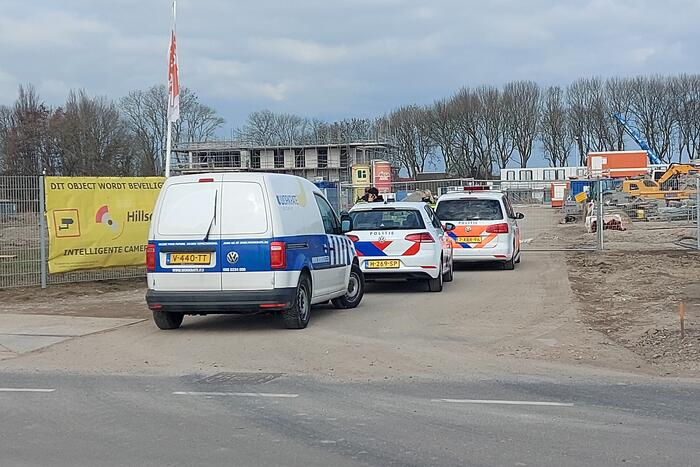 Zoekactie naar verdachte personen op bouwterrein