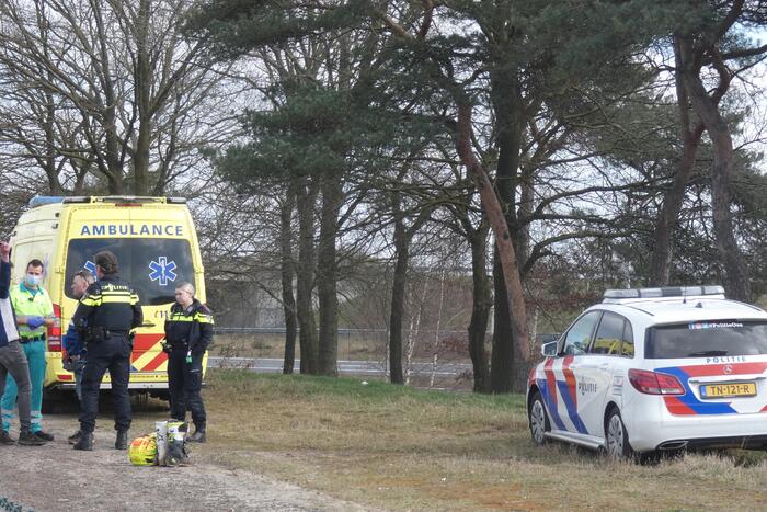 Gewonde na valpartij met motor op crossterrein