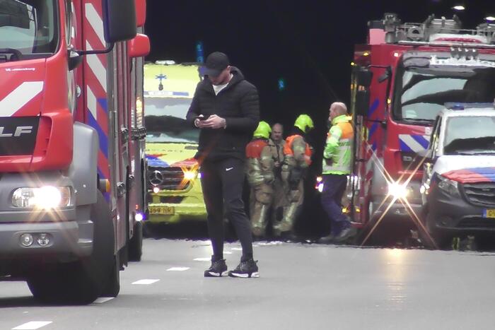 Ongeval met meerdere voertuigen in Beneluxtunnel