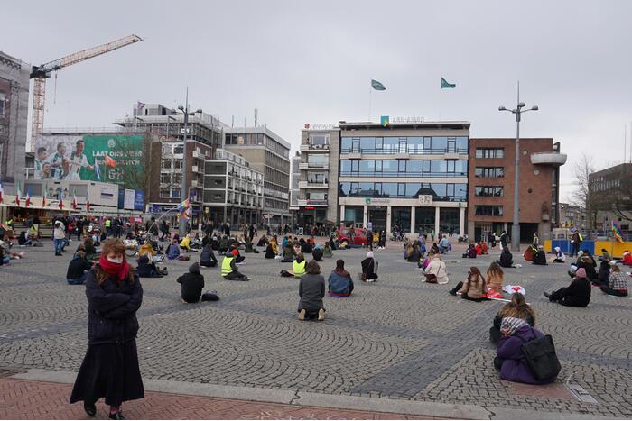 Demonstratie tegen gender gerelateerd geweld