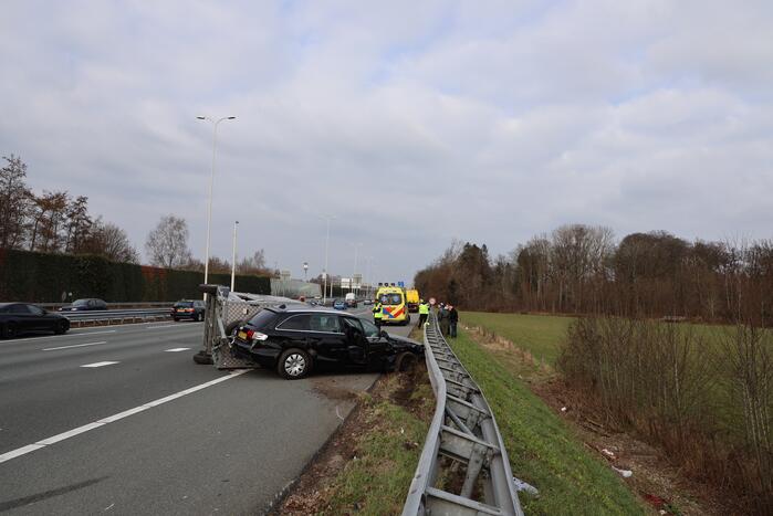 Aanhanger geschaard bij ongeval