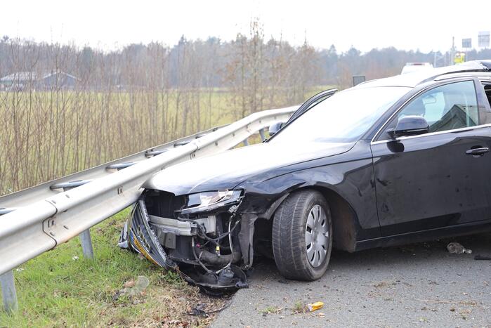 Aanhanger geschaard bij ongeval