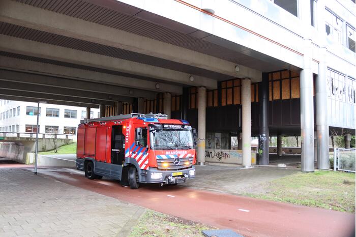 Brand in leegstaand bedrijfspand