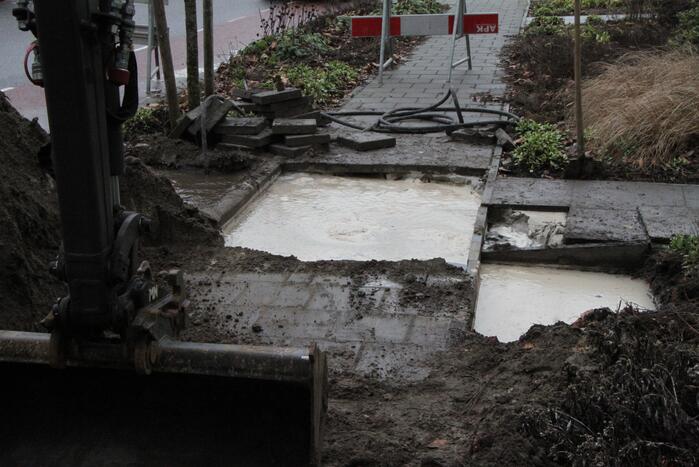 Huishoudens zonder water door gesprongen waterleiding