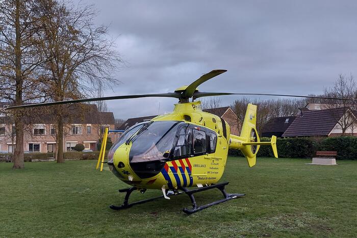 Traumahelikopter landt voor incident met jong kindje