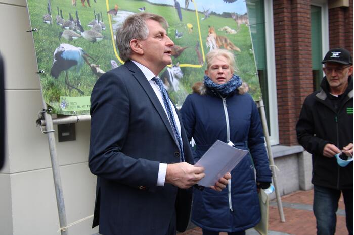 Boeren in actie tegen weidevogelplan