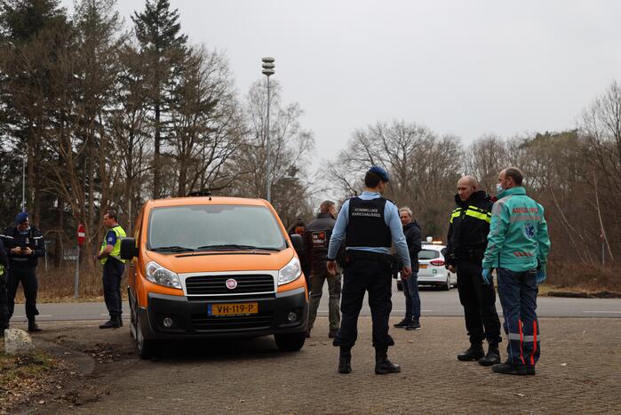 Mountainbiker gewond bij botsing