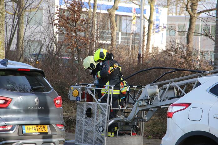 Gevelplaat losgewaaid door storm