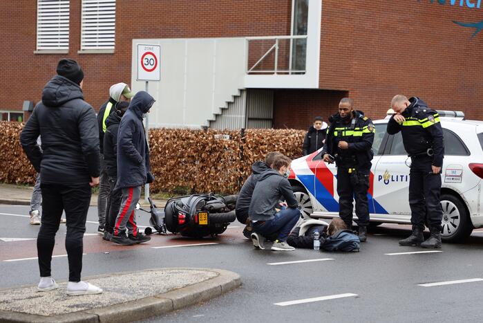 Brommerrijder gewond bij ongeval