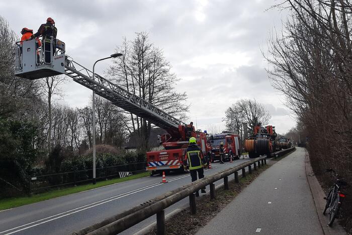 Boom omgewaaid door storm