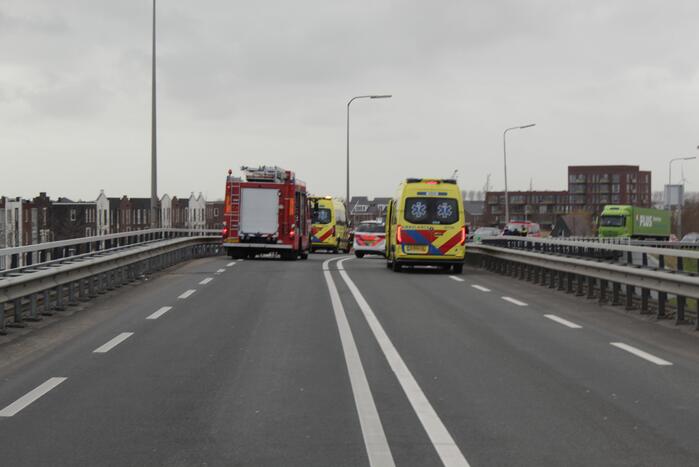 Enorme schade bij frontale aanrijding