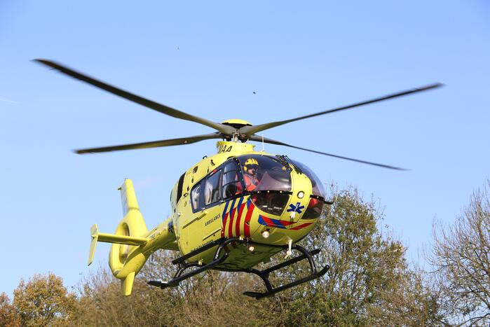 Traumahelikopter ingezet voor ernstig verkeersongeval