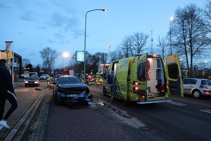 Gewonden bij frontale botsing