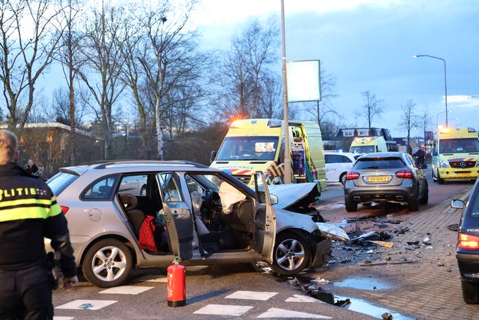 Gewonden bij frontale botsing