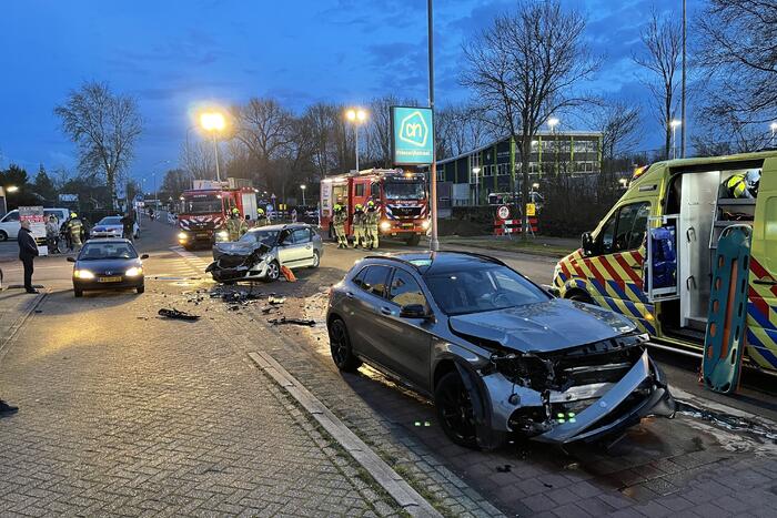 Gewonden bij frontale botsing